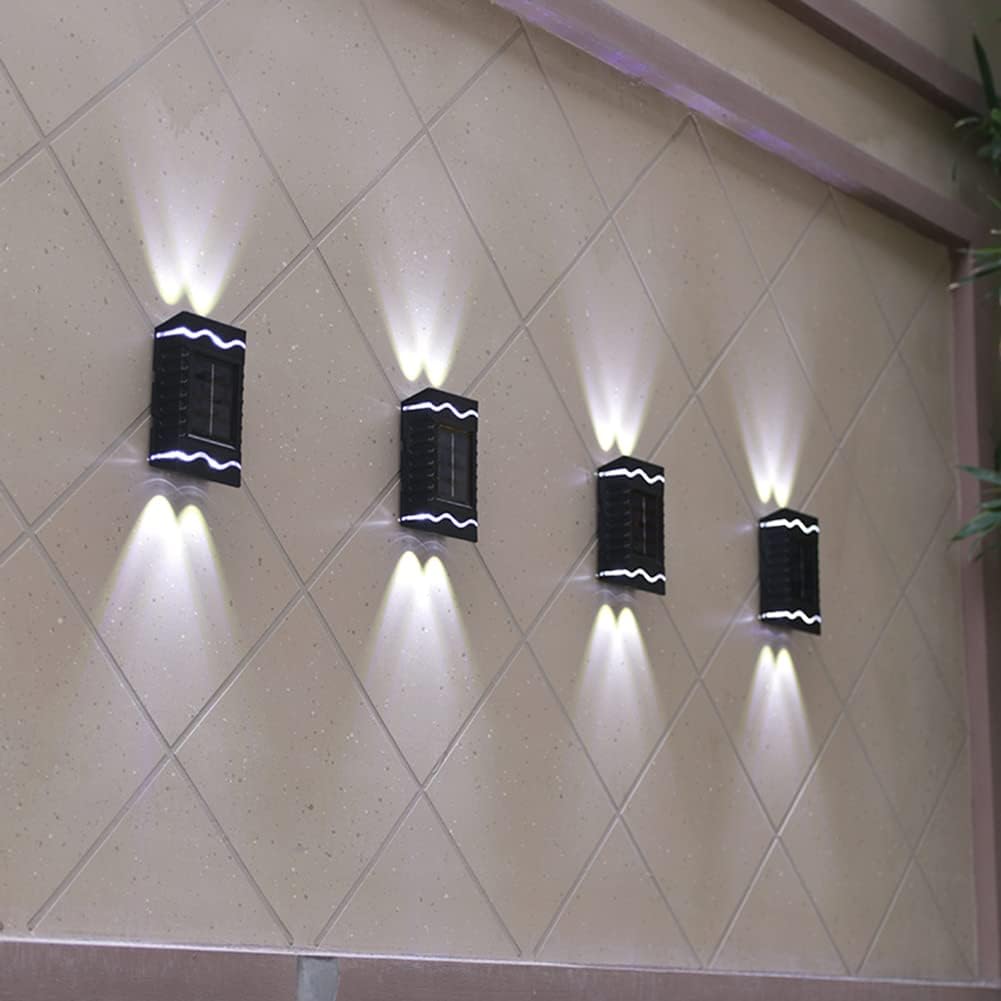 SET 4 LAMPI LED IP65 INCARCARE SOLARA, ILUMINARE BIDIRECTIONALA