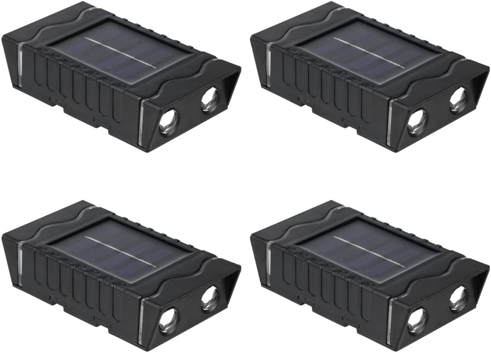 SET 4 LAMPI LED IP65 INCARCARE SOLARA, ILUMINARE BIDIRECTIONALA
