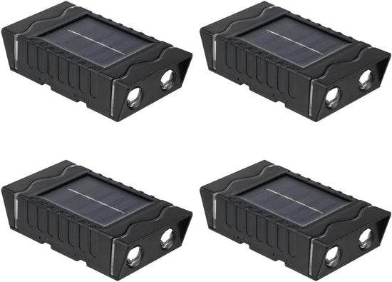 SET 4 LAMPI LED IP65 INCARCARE SOLARA, ILUMINARE BIDIRECTIONALA