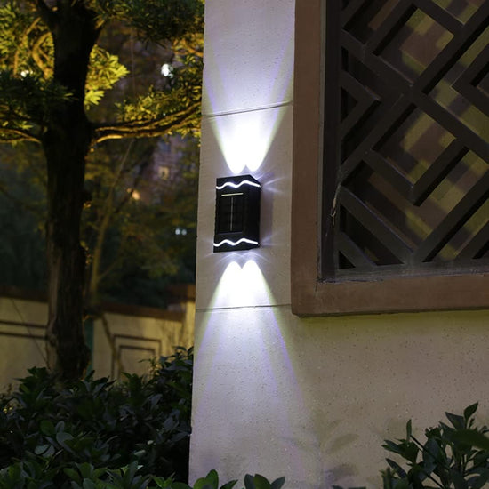 SET 4 LAMPI LED IP65 INCARCARE SOLARA, ILUMINARE BIDIRECTIONALA
