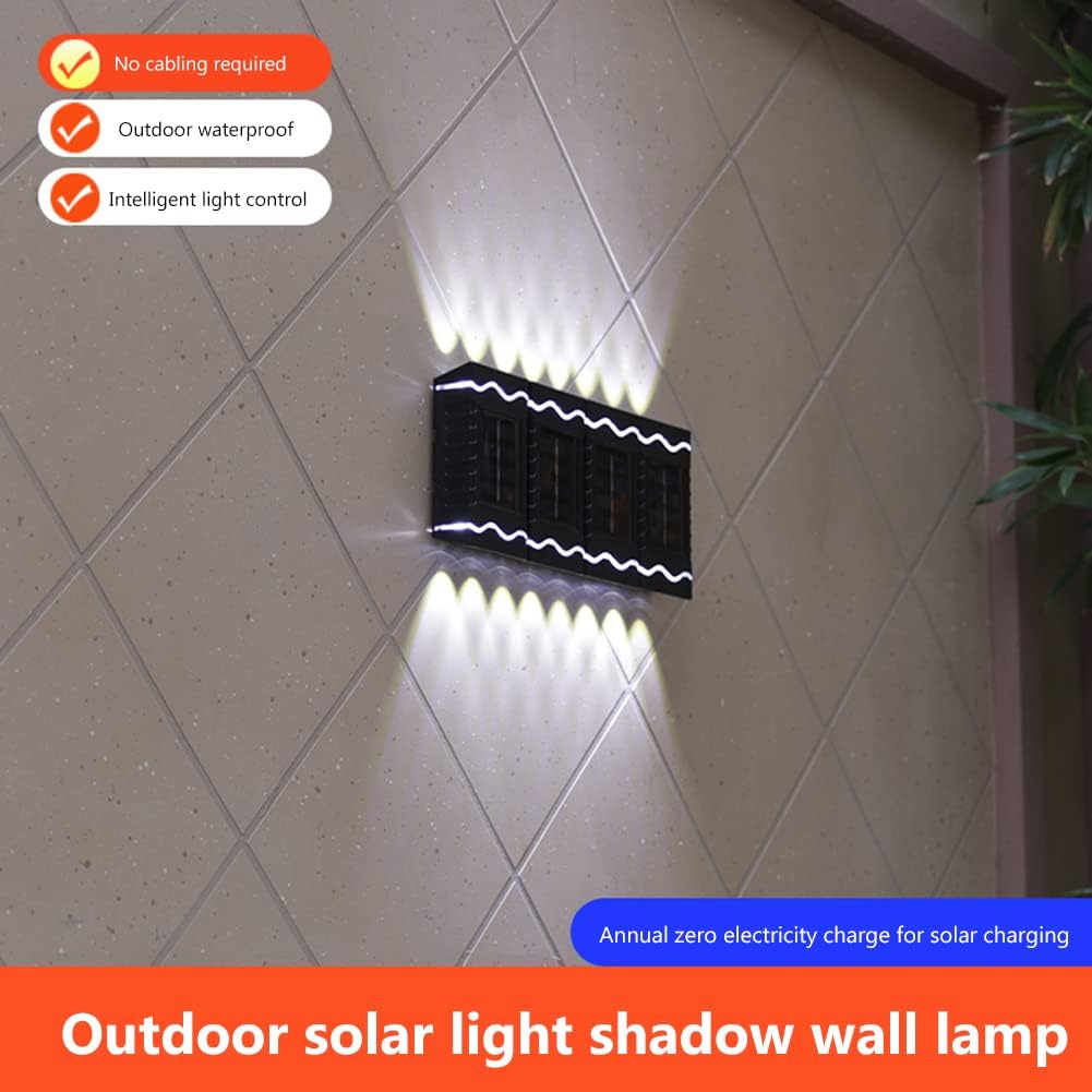 SET 4 LAMPI LED IP65 INCARCARE SOLARA, ILUMINARE BIDIRECTIONALA