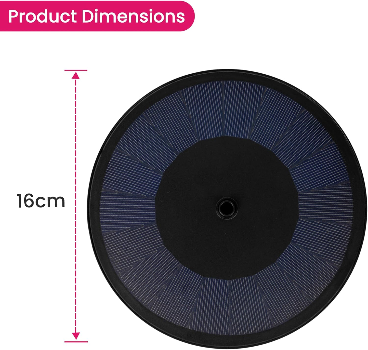 Fantana cu panou solar watherproof