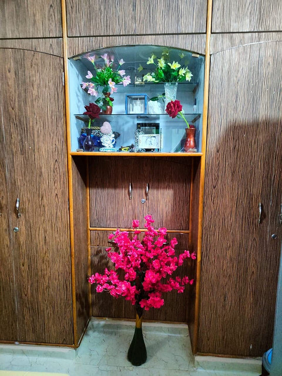 Copac Artificial cu Flori Roz Cires 90CM