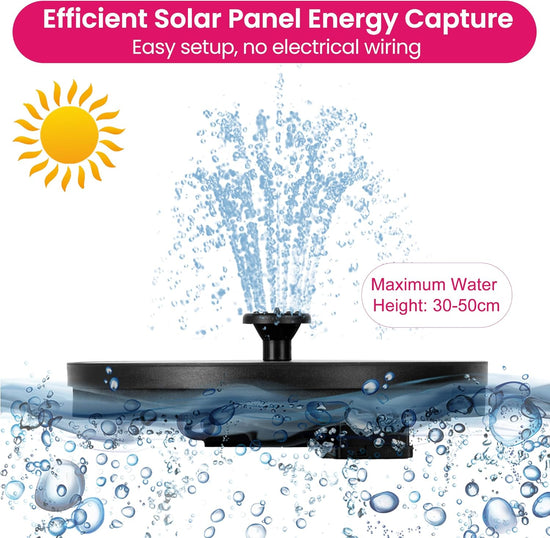 Fantana cu panou solar watherproof