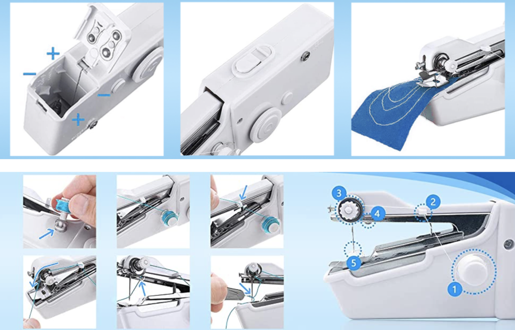 Masina portabila de cusut fara fir Handy Stitch