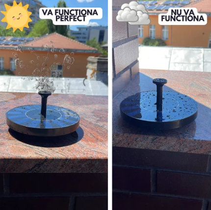 Fantana cu panou solar watherproof